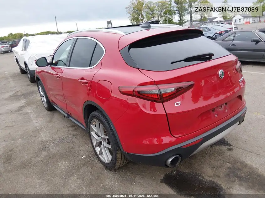 2018 Alfa Romeo Stelvio Ti Awd VIN: ZASFAKBN4J7B87089 Lot: 45075024