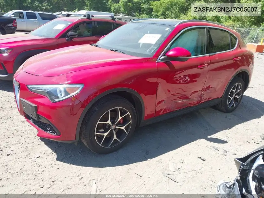 2018 Alfa Romeo Stelvio Ti Awd VIN: ZASFAKBN2J7C05007 Lot: 45263207