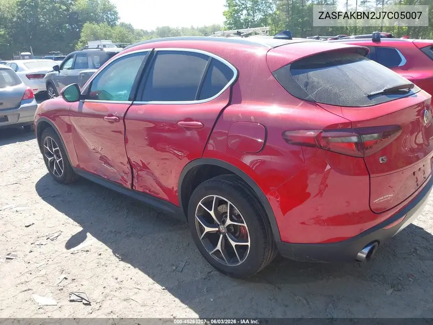 2018 Alfa Romeo Stelvio Ti Awd VIN: ZASFAKBN2J7C05007 Lot: 45263207
