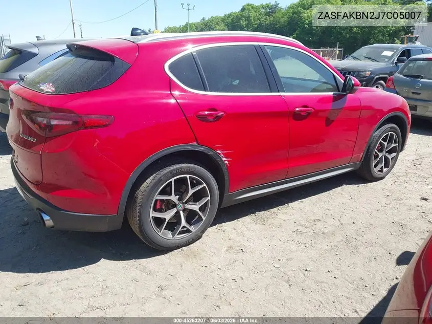 2018 Alfa Romeo Stelvio Ti Awd VIN: ZASFAKBN2J7C05007 Lot: 45263207
