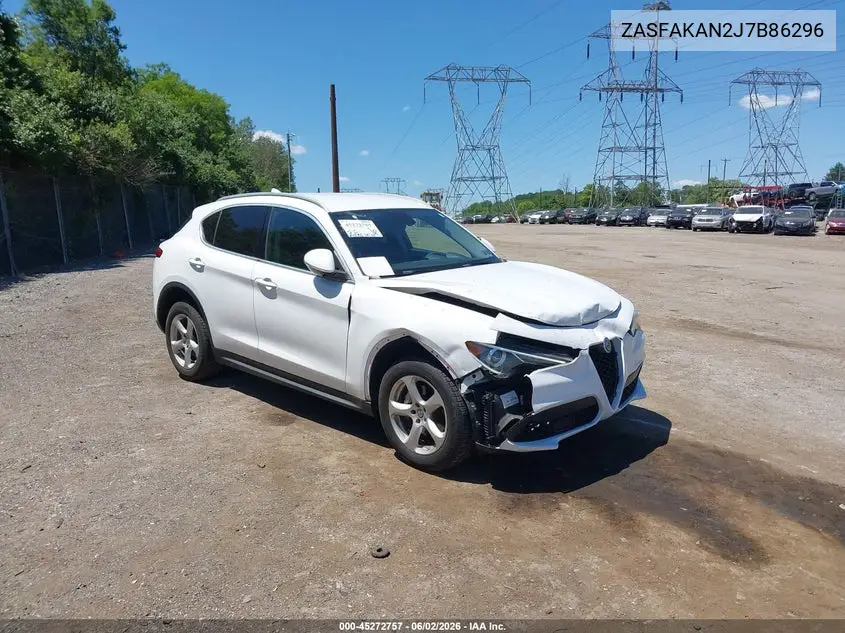 2018 Alfa Romeo Stelvio Awd VIN: ZASFAKAN2J7B86296 Lot: 45272757