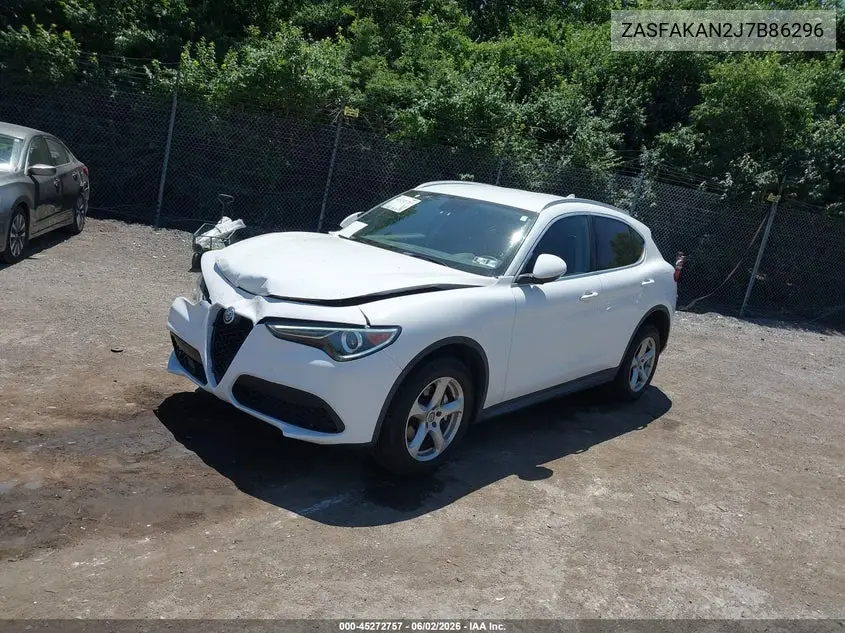 2018 Alfa Romeo Stelvio Awd VIN: ZASFAKAN2J7B86296 Lot: 45272757