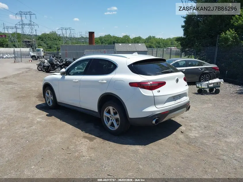 2018 Alfa Romeo Stelvio Awd VIN: ZASFAKAN2J7B86296 Lot: 45272757