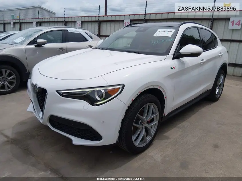 2018 Alfa Romeo Stelvio Ti Sport Awd VIN: ZASFAKNN5J7B89896 Lot: 45289300