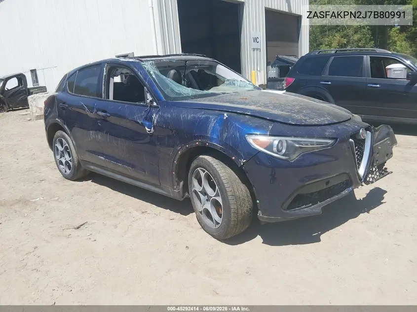 2018 Alfa Romeo Stelvio Sport Awd VIN: ZASFAKPN2J7B80991 Lot: 45292414