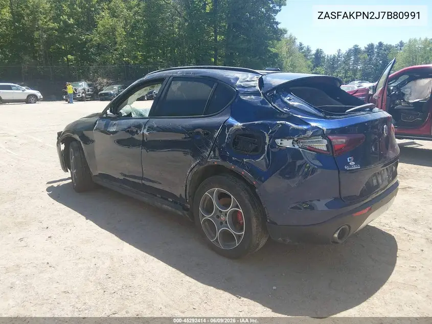 2018 Alfa Romeo Stelvio Sport Awd VIN: ZASFAKPN2J7B80991 Lot: 45292414