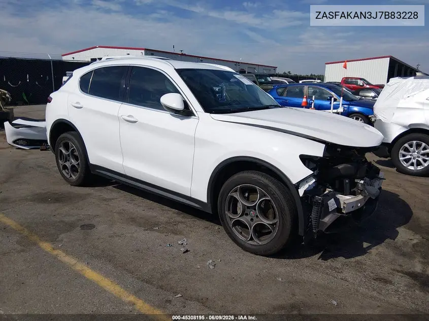 2018 Alfa Romeo Stelvio Awd VIN: ZASFAKAN3J7B83228 Lot: 45308195