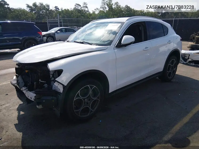 2018 Alfa Romeo Stelvio Awd VIN: ZASFAKAN3J7B83228 Lot: 45308195