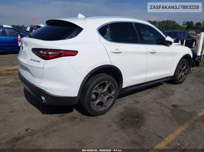 2018 Alfa Romeo Stelvio Awd VIN: ZASFAKAN3J7B83228 Lot: 45308195