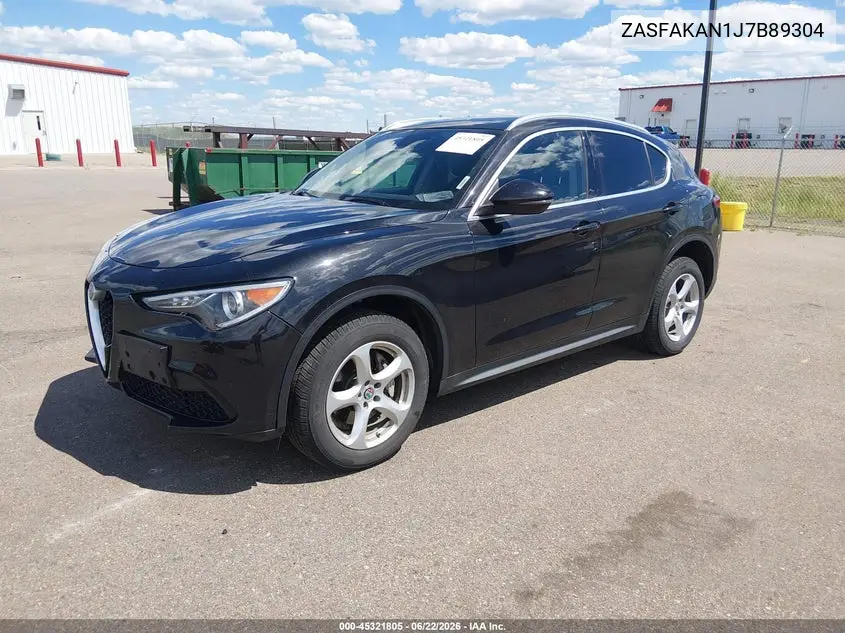 2018 Alfa Romeo Stelvio Awd VIN: ZASFAKAN1J7B89304 Lot: 45321805