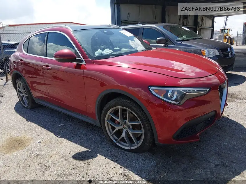 2018 Alfa Romeo Stelvio Ti Awd VIN: ZASFAKBN0J7B86733 Lot: 45323580