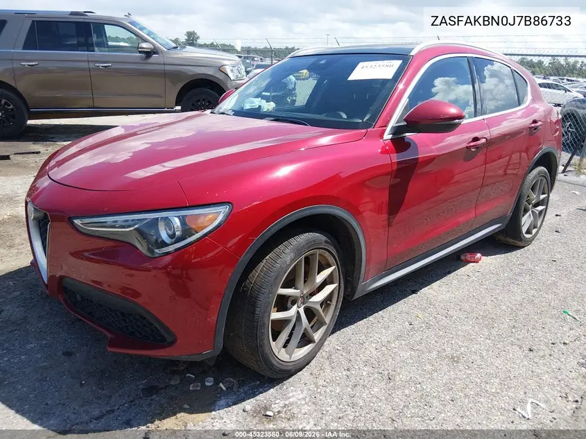 2018 Alfa Romeo Stelvio Ti Awd VIN: ZASFAKBN0J7B86733 Lot: 45323580