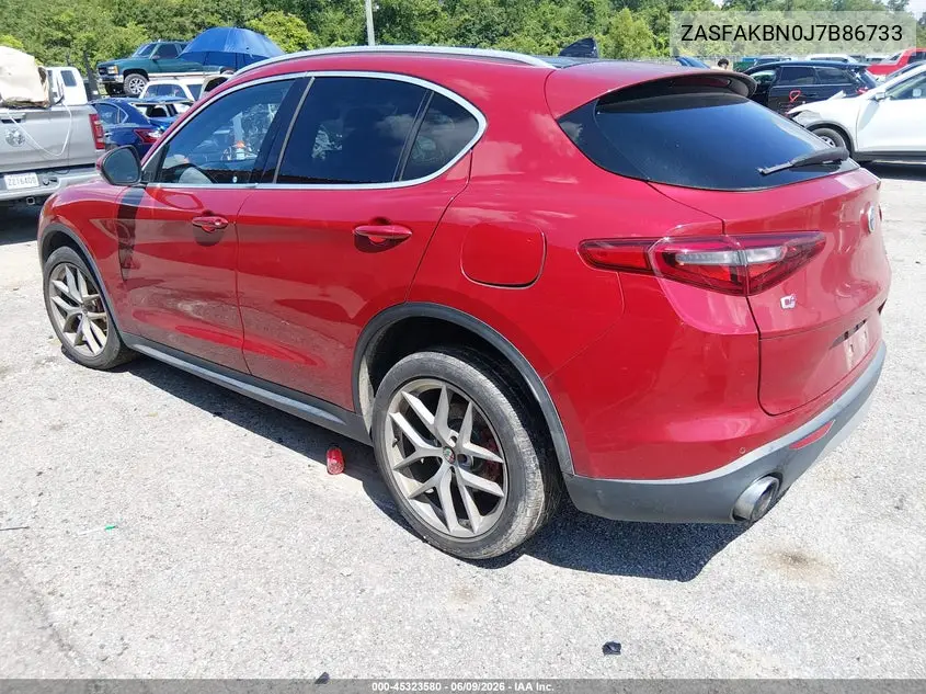 2018 Alfa Romeo Stelvio Ti Awd VIN: ZASFAKBN0J7B86733 Lot: 45323580