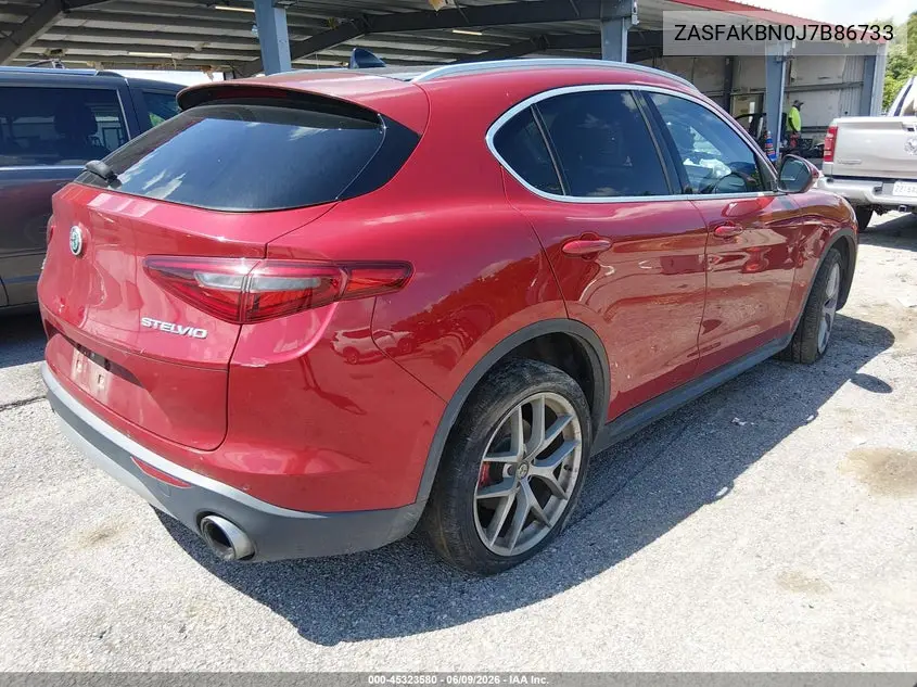 2018 Alfa Romeo Stelvio Ti Awd VIN: ZASFAKBN0J7B86733 Lot: 45323580