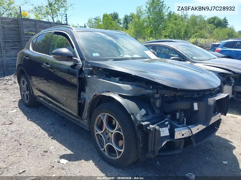 2018 Alfa Romeo Stelvio Ti Awd VIN: ZASFAKBN9J7C28932 Lot: 45324367