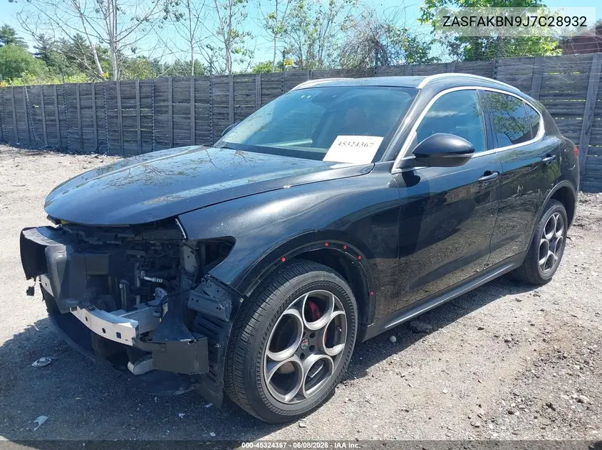 2018 Alfa Romeo Stelvio Ti Awd VIN: ZASFAKBN9J7C28932 Lot: 45324367