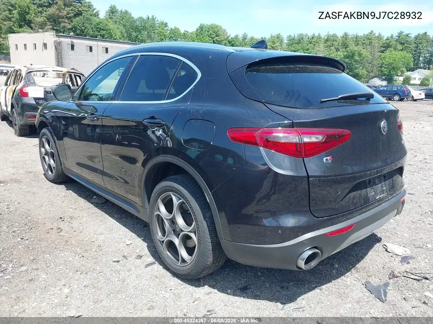 2018 Alfa Romeo Stelvio Ti Awd VIN: ZASFAKBN9J7C28932 Lot: 45324367