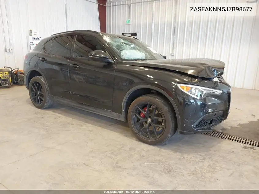 2018 Alfa Romeo Stelvio Ti Sport Awd VIN: ZASFAKNN5J7B98677 Lot: 45339001