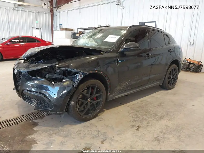 2018 Alfa Romeo Stelvio Ti Sport Awd VIN: ZASFAKNN5J7B98677 Lot: 45339001