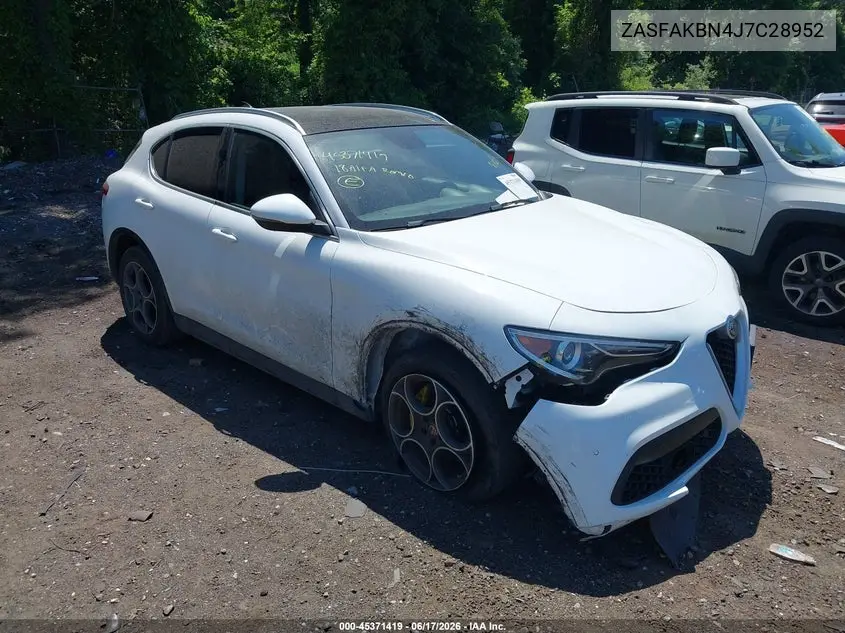2018 Alfa Romeo Stelvio Ti Awd VIN: ZASFAKBN4J7C28952 Lot: 45371419
