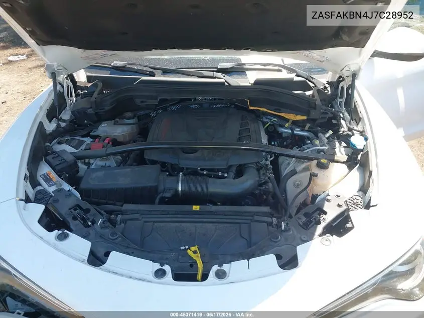 2018 Alfa Romeo Stelvio Ti Awd VIN: ZASFAKBN4J7C28952 Lot: 45371419