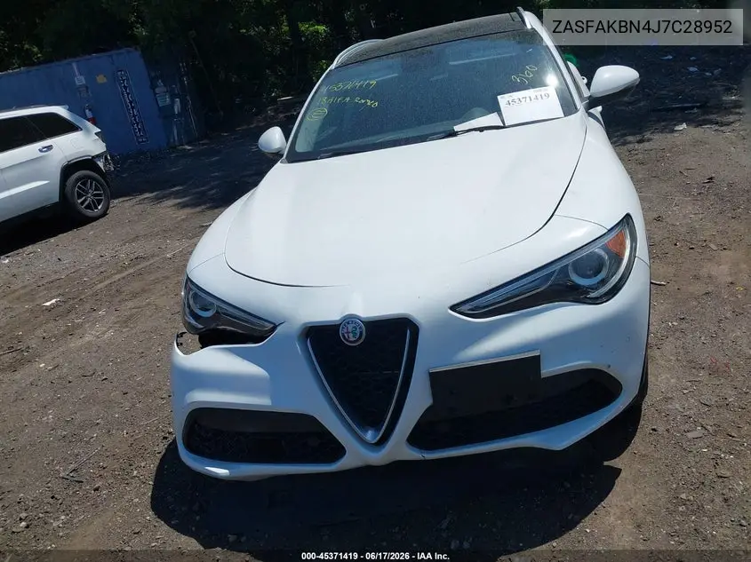 2018 Alfa Romeo Stelvio Ti Awd VIN: ZASFAKBN4J7C28952 Lot: 45371419