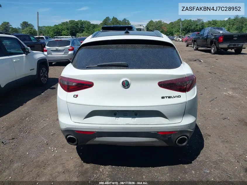 2018 Alfa Romeo Stelvio Ti Awd VIN: ZASFAKBN4J7C28952 Lot: 45371419