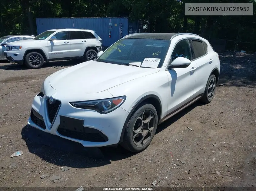2018 Alfa Romeo Stelvio Ti Awd VIN: ZASFAKBN4J7C28952 Lot: 45371419
