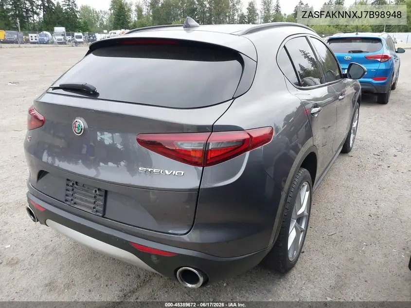 2018 Alfa Romeo Stelvio Ti Sport Awd VIN: ZASFAKNNXJ7B98948 Lot: 45389672