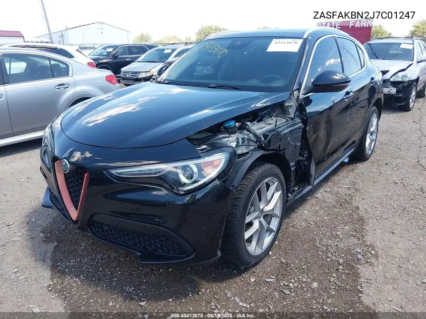 2018 Alfa Romeo Stelvio Ti Awd VIN: ZASFAKBN2J7C01247 Lot: 45413070