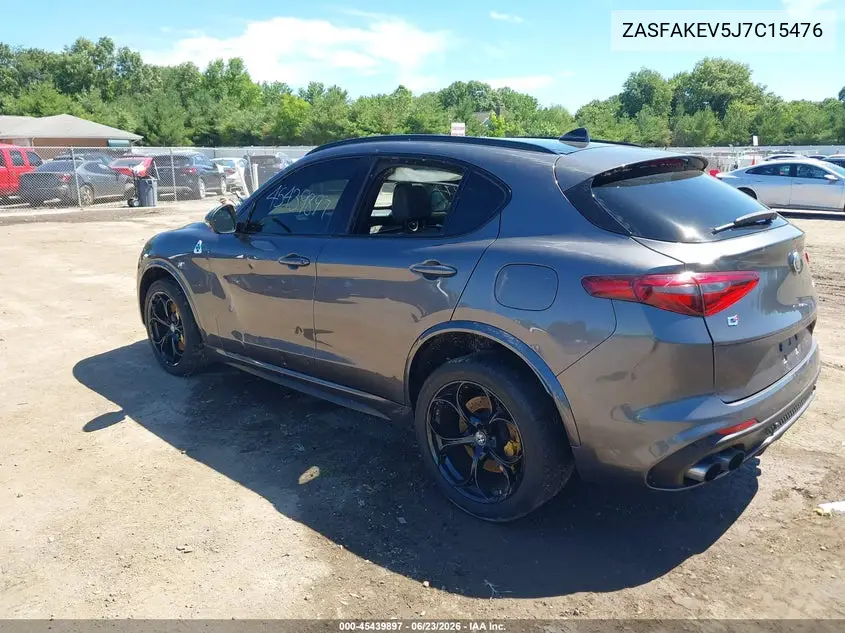 2018 Alfa Romeo Stelvio Quadrifoglio Awd VIN: ZASFAKEV5J7C15476 Lot: 45439897