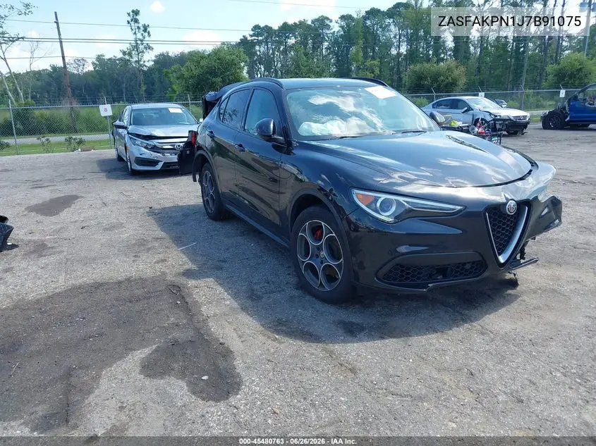 2018 Alfa Romeo Stelvio Sport Awd VIN: ZASFAKPN1J7B91075 Lot: 45480763