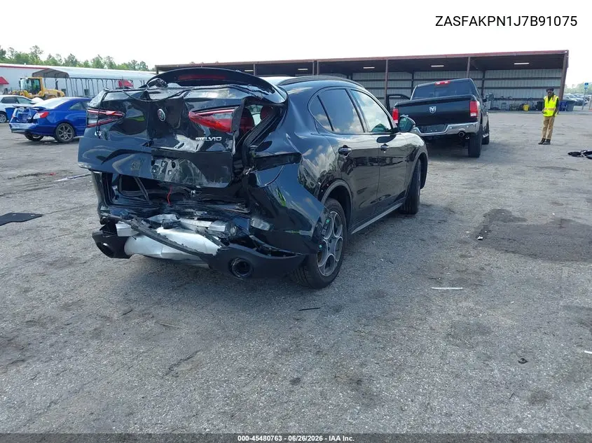 2018 Alfa Romeo Stelvio Sport Awd VIN: ZASFAKPN1J7B91075 Lot: 45480763