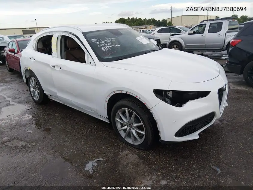 2018 Alfa Romeo Stelvio Ti Awd VIN: ZASFAKBN8J7B80694 Lot: 45507322