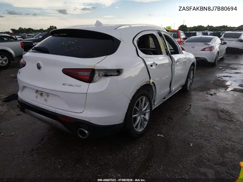 2018 Alfa Romeo Stelvio Ti Awd VIN: ZASFAKBN8J7B80694 Lot: 45507322