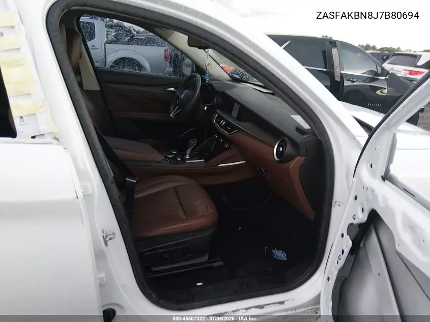 2018 Alfa Romeo Stelvio Ti Awd VIN: ZASFAKBN8J7B80694 Lot: 45507322