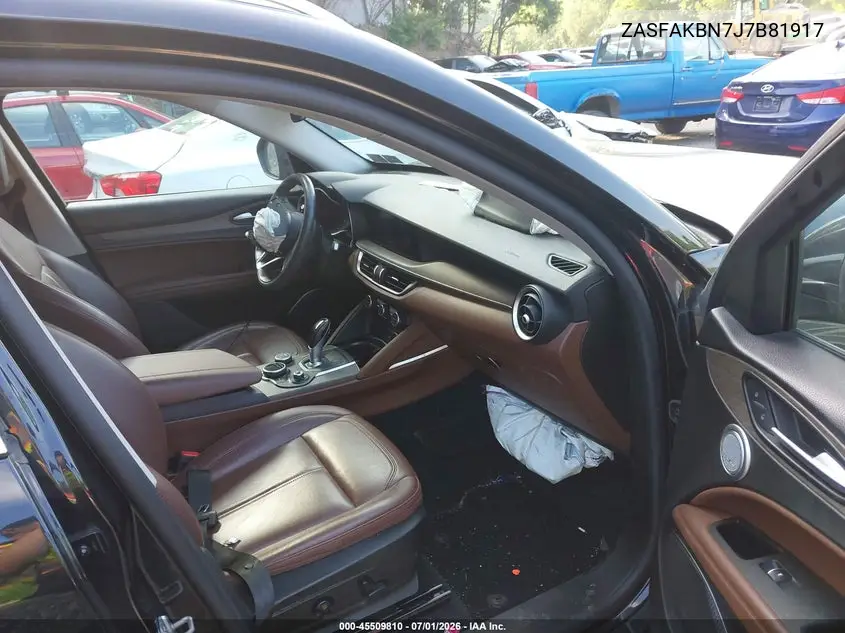 2018 Alfa Romeo Stelvio Ti Awd VIN: ZASFAKBN7J7B81917 Lot: 45509810