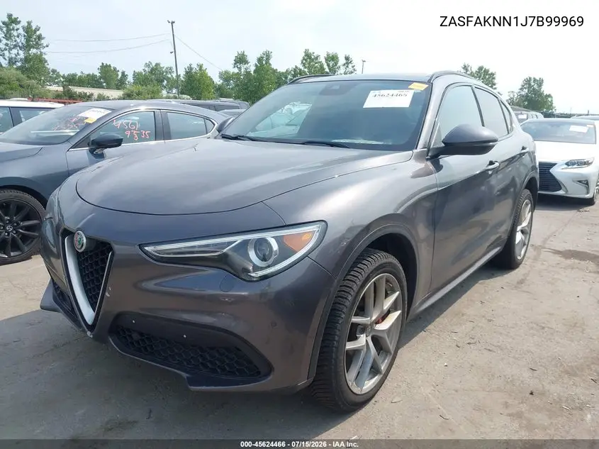 2018 Alfa Romeo Stelvio Ti Sport Awd VIN: ZASFAKNN1J7B99969 Lot: 45624466
