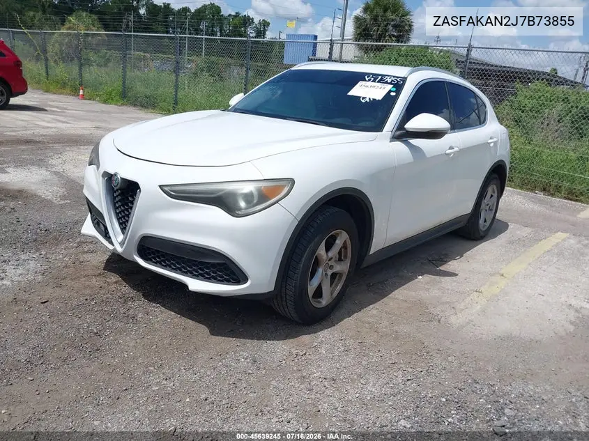 2018 Alfa Romeo Stelvio Awd VIN: ZASFAKAN2J7B73855 Lot: 45639245