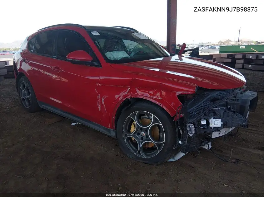2018 Alfa Romeo Stelvio Ti Sport Awd VIN: ZASFAKNN9J7B98875 Lot: 45663102