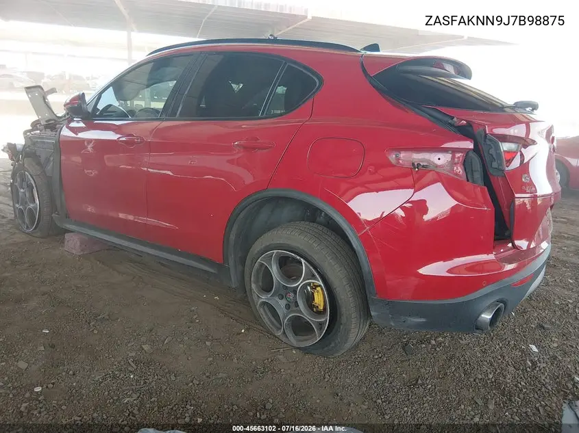 2018 Alfa Romeo Stelvio Ti Sport Awd VIN: ZASFAKNN9J7B98875 Lot: 45663102