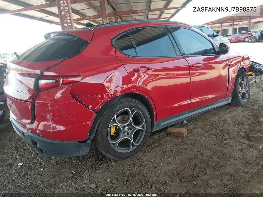 2018 Alfa Romeo Stelvio Ti Sport Awd VIN: ZASFAKNN9J7B98875 Lot: 45663102