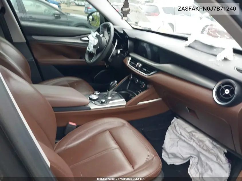 2018 Alfa Romeo Stelvio Sport Awd VIN: ZASFAKPN0J7B71240 Lot: 45674688