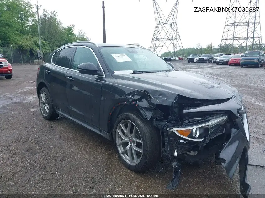 2019 Alfa Romeo Stelvio Ti Lusso Awd VIN: ZASPAKBNXK7C30887 Lot: 44975871