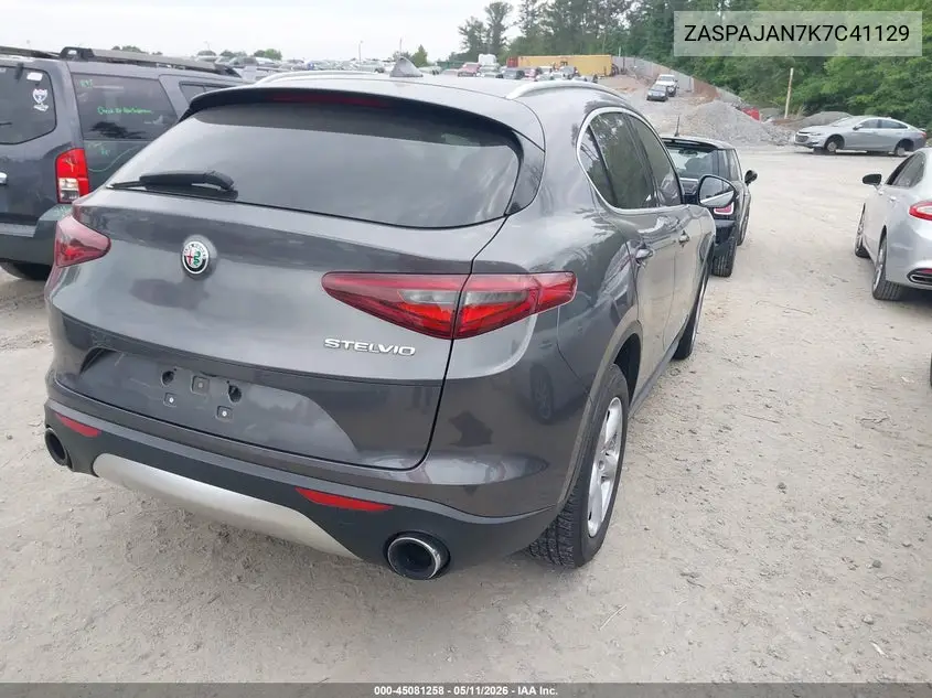 2019 Alfa Romeo Stelvio Rwd VIN: ZASPAJAN7K7C41129 Lot: 45081258