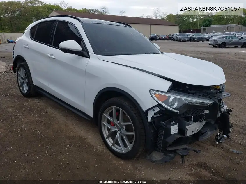 2019 Alfa Romeo Stelvio Ti Sport Awd VIN: ZASPAKBN8K7C51057 Lot: 45102602