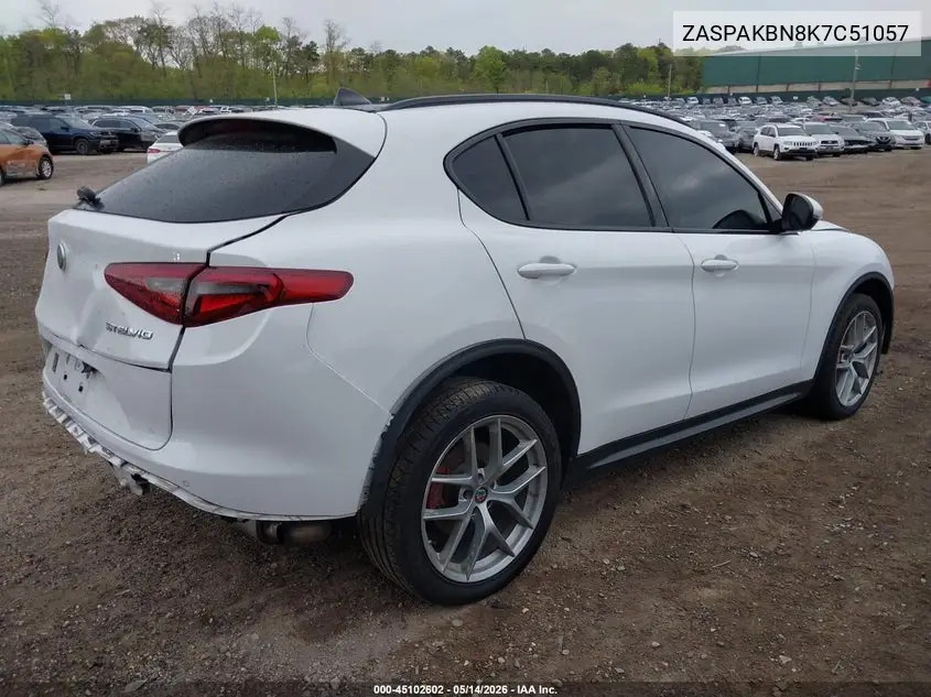 2019 Alfa Romeo Stelvio Ti Sport Awd VIN: ZASPAKBN8K7C51057 Lot: 45102602