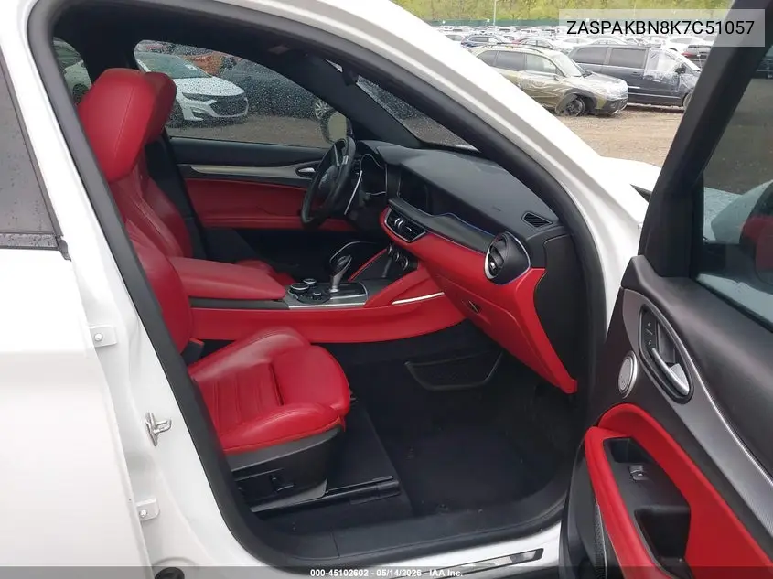 2019 Alfa Romeo Stelvio Ti Sport Awd VIN: ZASPAKBN8K7C51057 Lot: 45102602