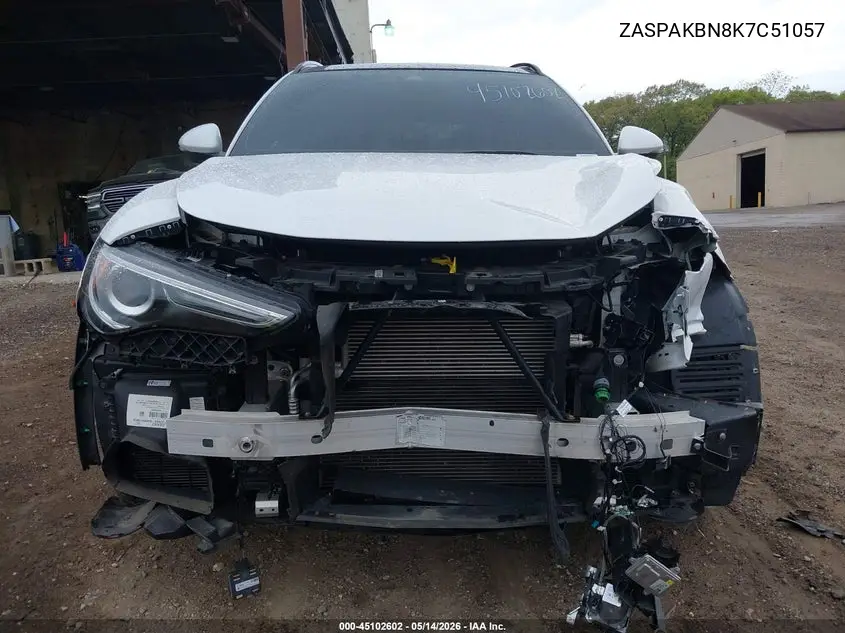 2019 Alfa Romeo Stelvio Ti Sport Awd VIN: ZASPAKBN8K7C51057 Lot: 45102602