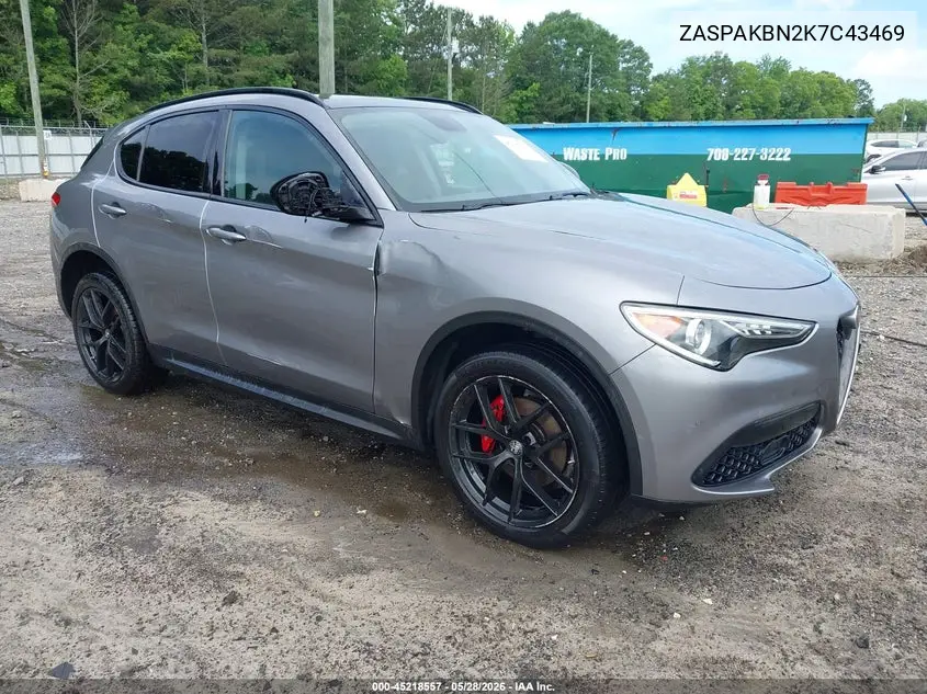 2019 Alfa Romeo Stelvio Ti Awd VIN: ZASPAKBN2K7C43469 Lot: 45218557